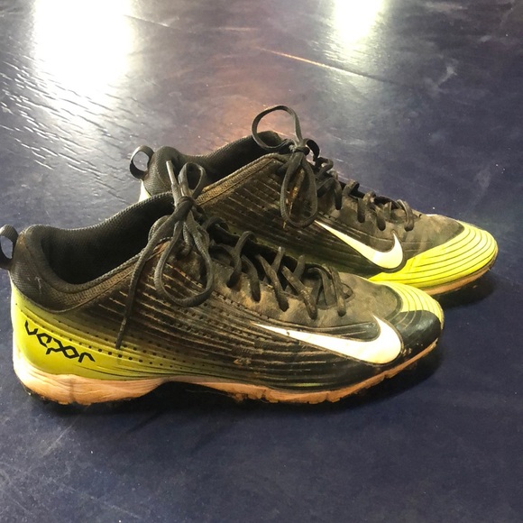 Nike Vapor Keystone 2 Low Fastflex Neon green baseball cleats - Picture 1 of 5